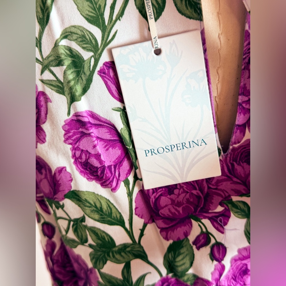 NEW Prosperina Blake Reversible Shift Dress – Violet Blooms Lilac - Picture 5 of 7